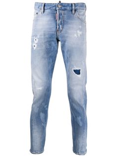 Dsquared2 джинсы кроя слим с эффектом потертости