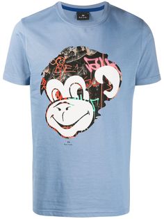 PS Paul Smith футболка с принтом Graffiti Monkey