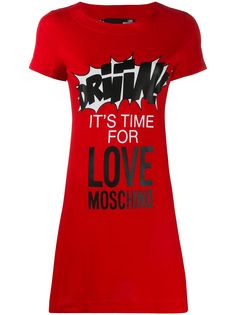 Love Moschino платье-футболка мини