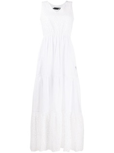 Love Moschino ярусное платье с вырезами