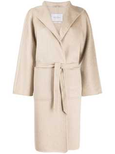 Max Mara кашемировое пальто с поясом
