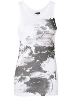 Ann Demeulemeester топ с абстрактным принтом