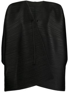 Pleats Please Issey Miyake плиссированный жакет-кейп