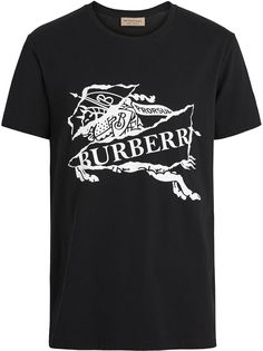 Burberry футболка с принтом логотипа