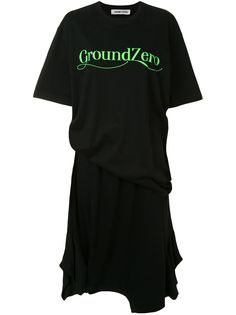 Ground Zero платье-футболка миди со сборками