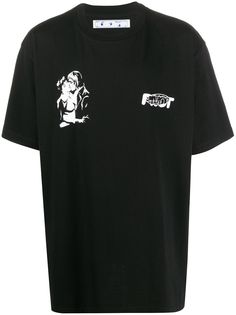 Off-White футболка с принтом Kiss 21