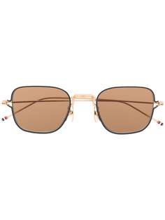 Thom Browne Eyewear солнцезащитные очки в узкой квадратной оправе