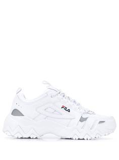 Fila кроссовки на массивной подошве со вставками