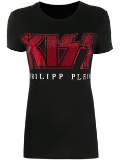 Philipp Plein футболка с логотипом из страз