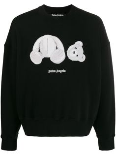 Palm Angels толстовка с нашивкой
