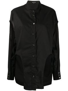 Ann Demeulemeester рубашка с вырезами