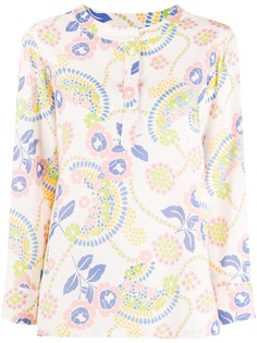 A.P.C. блузка с длинными рукавами и цветочным принтом