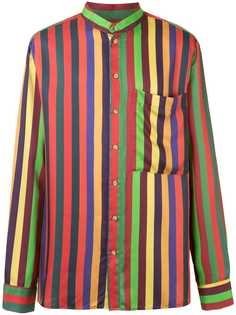 Osklen полосатая рубашка в стиле колор-блок
