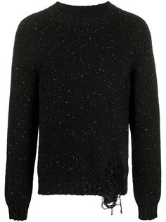 Maison Margiela джемпер с эффектом потертости