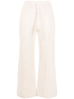 Pinko укороченные брюки в технике кроше