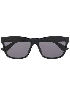 Gucci Eyewear солнцезащитные очки в прямоугольной оправе