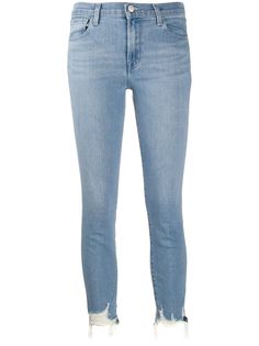J Brand укороченные джинсы скинни 835 средней посадки