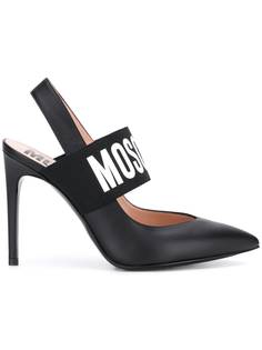 Moschino туфли с заостренным носком и ремешком на пятке