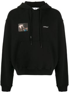 Off-White CARAVAGGIO ANGEL OVER HOODIE BLACK BLACK