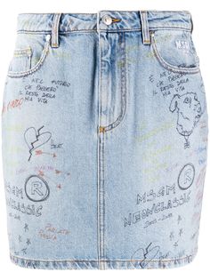 MSGM джинсовая юбка мини