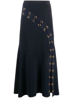 Alexander McQueen трикотажная юбка в рубчик