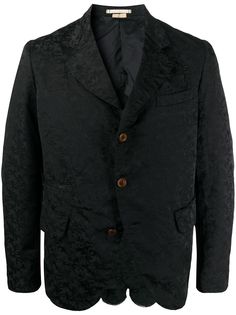 Comme Des Garçons Homme Plus пиджак с жаккардовым эффектом и драпировкой
