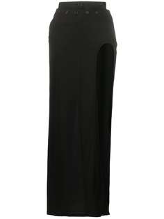 Ann Demeulemeester длинная юбка с вырезами