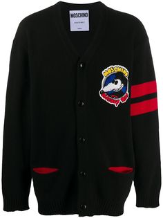 Moschino кардиган с нашивкой Mickey Rat