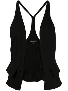 Ann Demeulemeester жилет строгого кроя без застежки