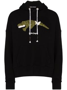 Palm Angels crocodile cotton hoodie