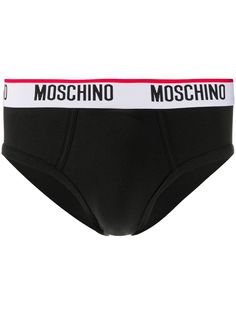 Moschino комплект из двух трусов-брифов с логотипом