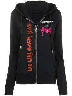 Philipp Plein Rock Fleece Logo hoodie