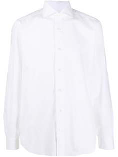 Barba cotton button-up long sleeve shirt