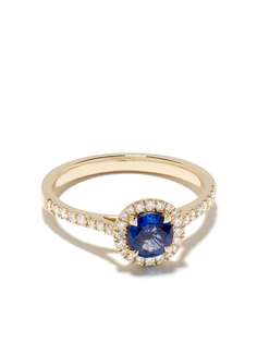 Astley Clarke золотое кольцо Halo с бриллиантами и сапфирами