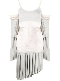 Atu Body Couture платье асимметричного кроя в технике пэчворк
