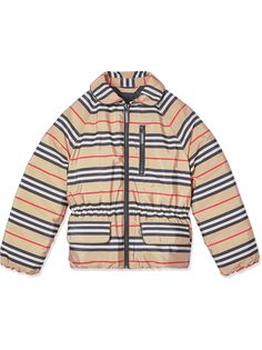 Burberry Kids icon stripe down-filled jacket