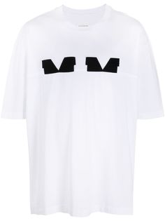 Maison Margiela футболка MM с нашивкой