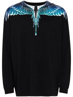 MARCELO BURLON COUNTY OF MILAN толстовка с принтом Wings