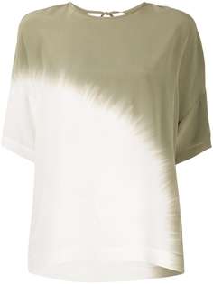 8pm short sleeve ombré silk T-shirt