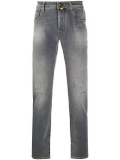 Jacob Cohen джинсы прямого кроя с эффектом потертости