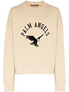 Palm Angels logo-embroidered sweatshirt