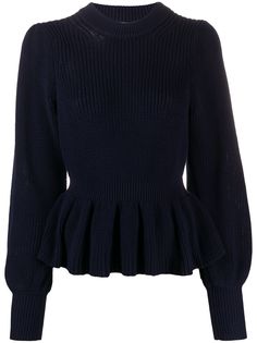 Zimmermann peplum long sleeved jumper