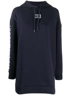 Tommy Hilfiger платье-толстовка с капюшоном и логотипом