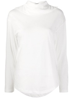 Ann Demeulemeester топ с длинными рукавами и высоким воротником