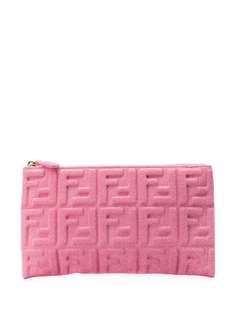 Fendi FF embossed clutch bag