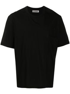 Jil Sander футболка свободного кроя с нагрудным карманом