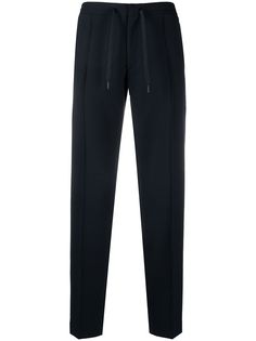 Armani Exchange спортивные брюки с кулиской и складками