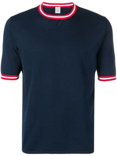 Eleventy футболка с контрастной отделкой