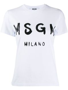 MSGM футболка с логотипом