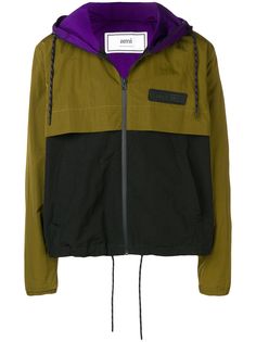 Ami Paris куртка на молнии с капюшоном
